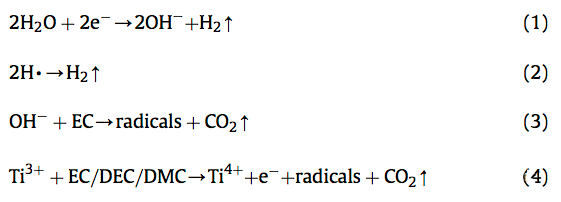 鈦酸鋰電池的產(chǎn)氣問題