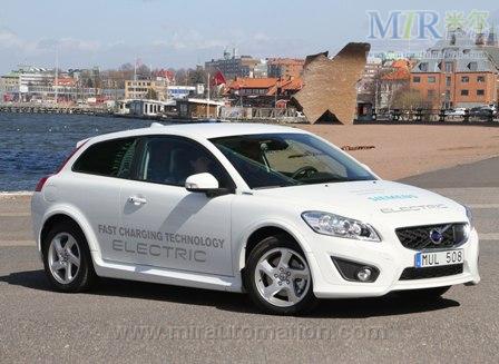 裝配了西門(mén)子新型電機(jī)的第二代沃爾沃 C30 電動(dòng)汽車